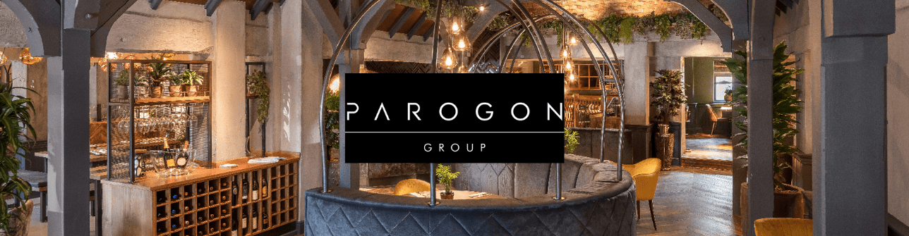 restaurant with Parogon Group logo