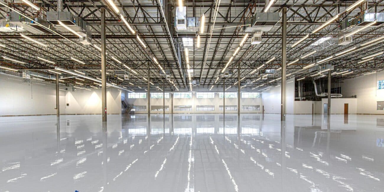 Inside an industrial unit